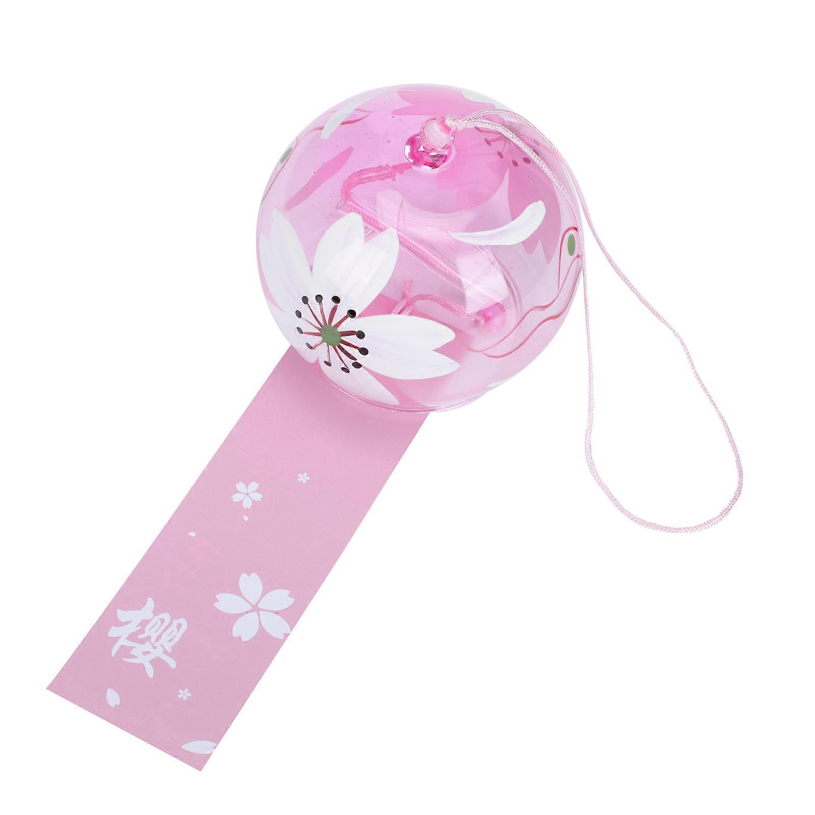 Unique Japanese Style Glass Wind Bell Round Shape Outdoor Decor For Holiday Gatherings 1Pack
