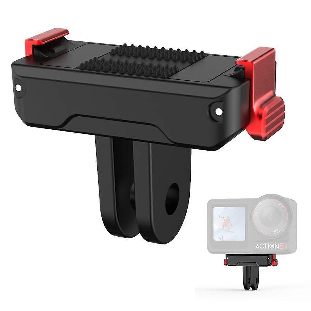 FLYMILE Compatible For DJI Osmo Action 5 Pro / 4 / 3 Magnetic Quick Release Base Mount Expansion Adapter