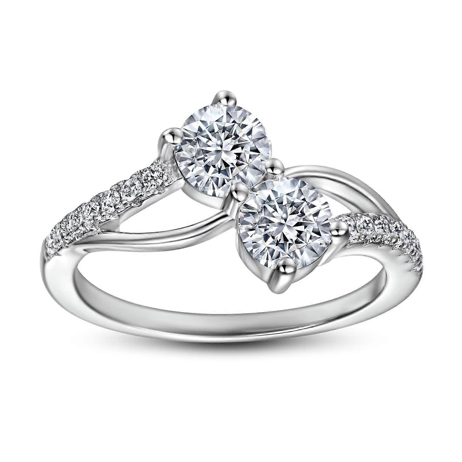 S925 Ring, Engagement Rings, Tendril Silver Ring in Various Sizes 62 (19.7)