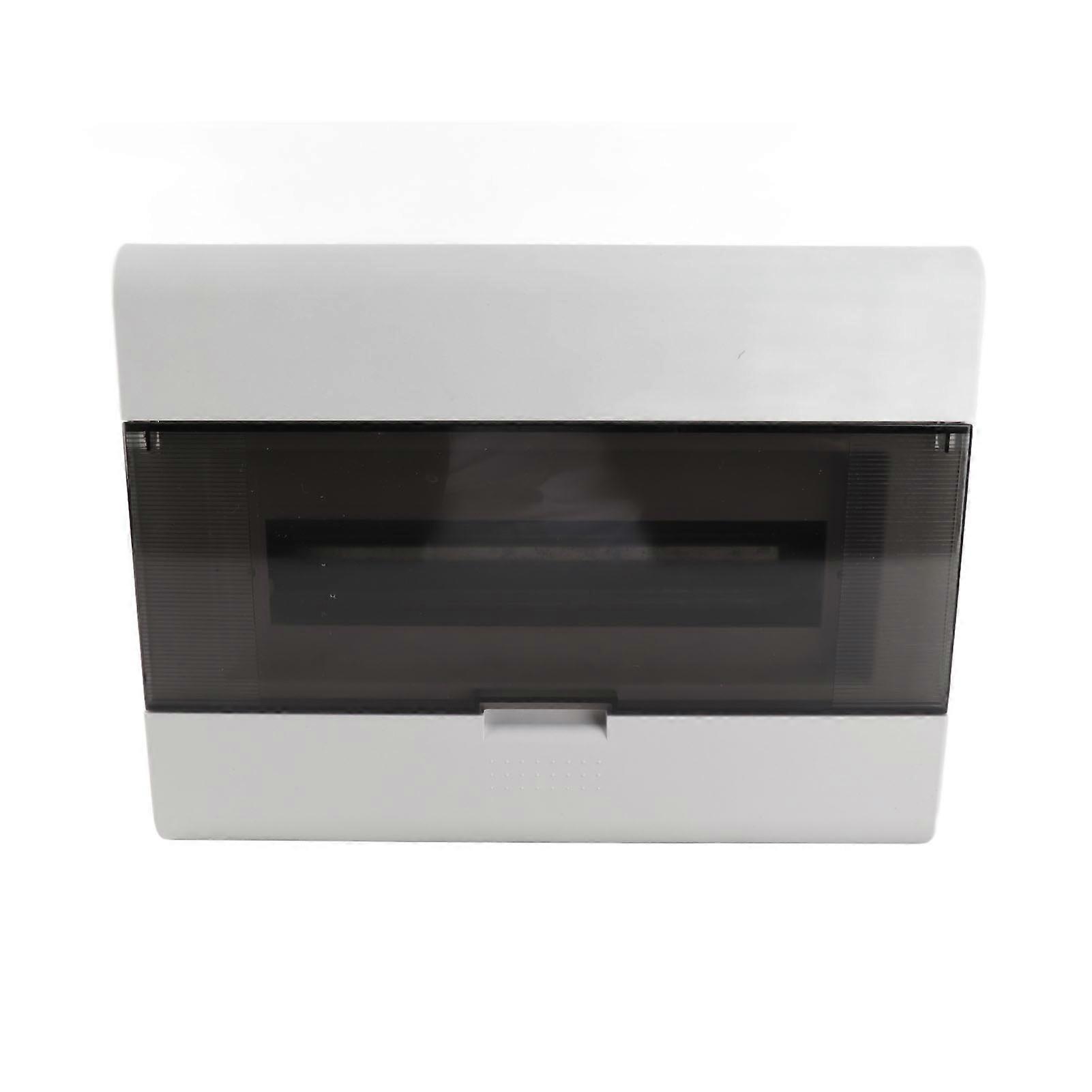 Ouitble 13 Way Distribution Box 13 Way Power Distribution Box with Transparent Cover and DIN Rail for Circuit Breakers