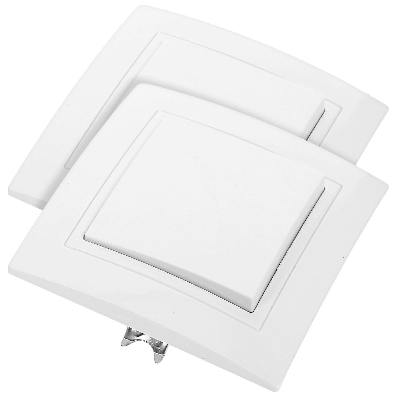 Control Switch Wall Mounted Switch Home Use Residential 8.30x8.30x3.00cm High-Temperature Resistant 2Set