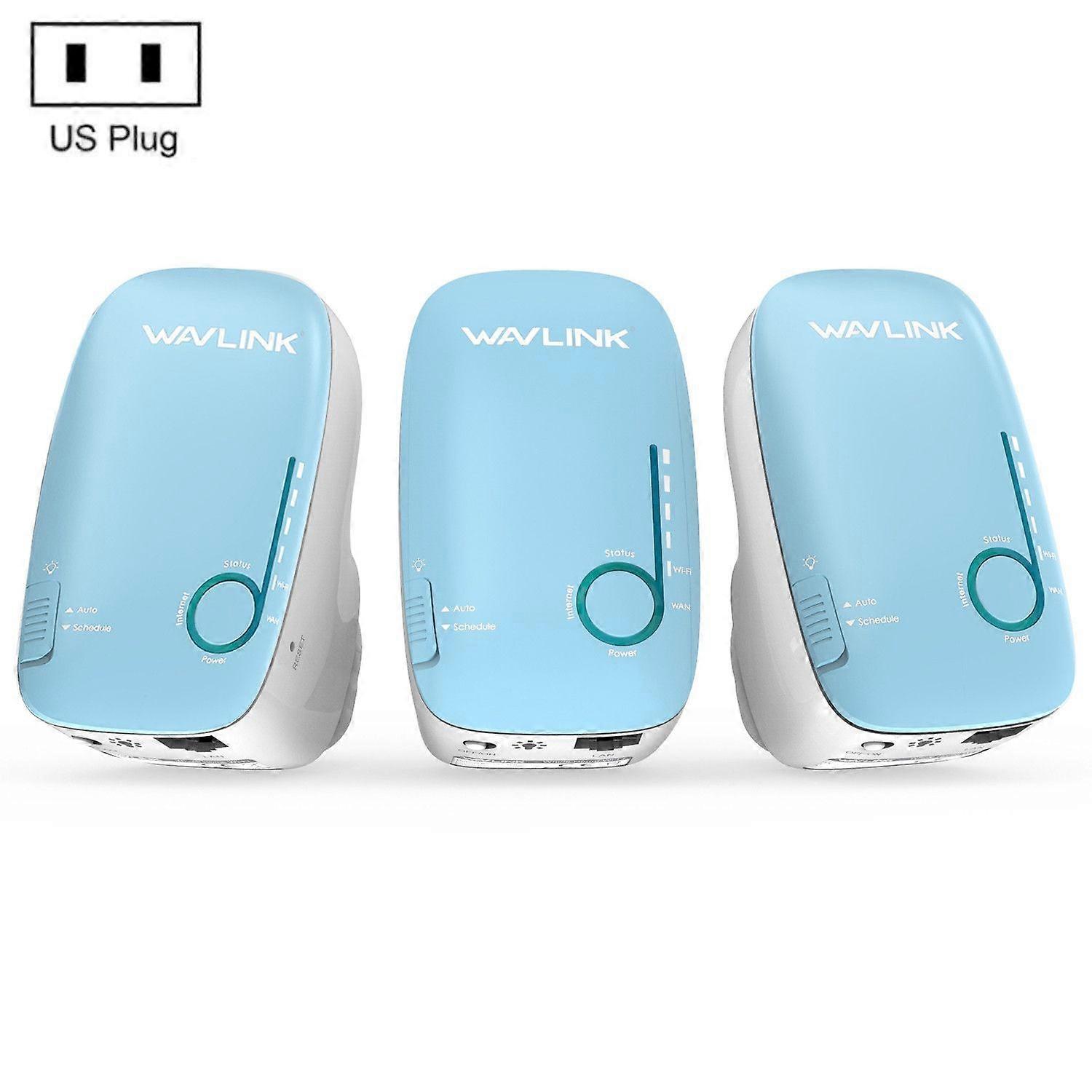 3 buc albastru AC1200 Dual Band Wireless Repeater US Plug