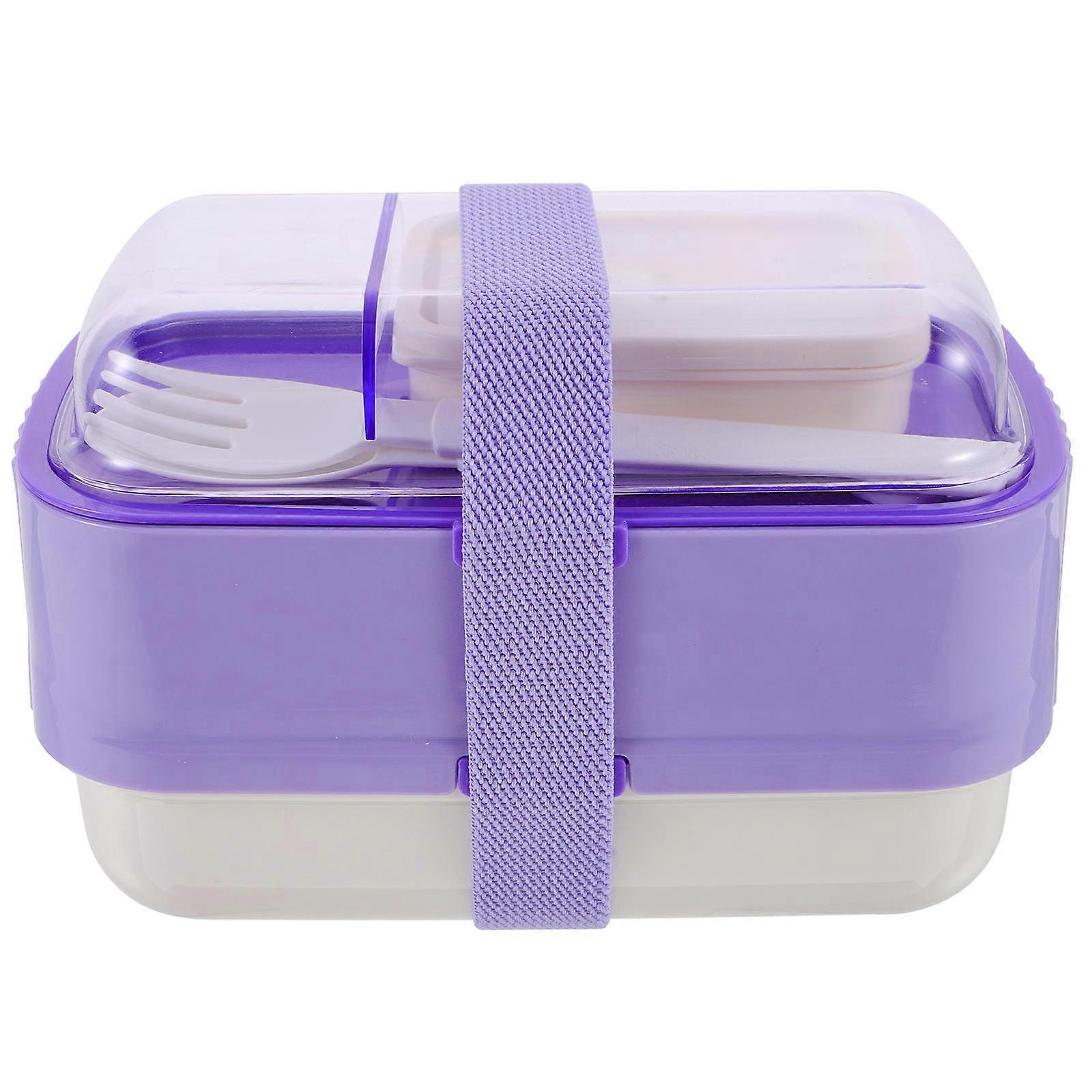 Reusable Lunch Container Bento Lunch Box For School Outdoor Daily Use 19X12CM 1000ml 1Pack