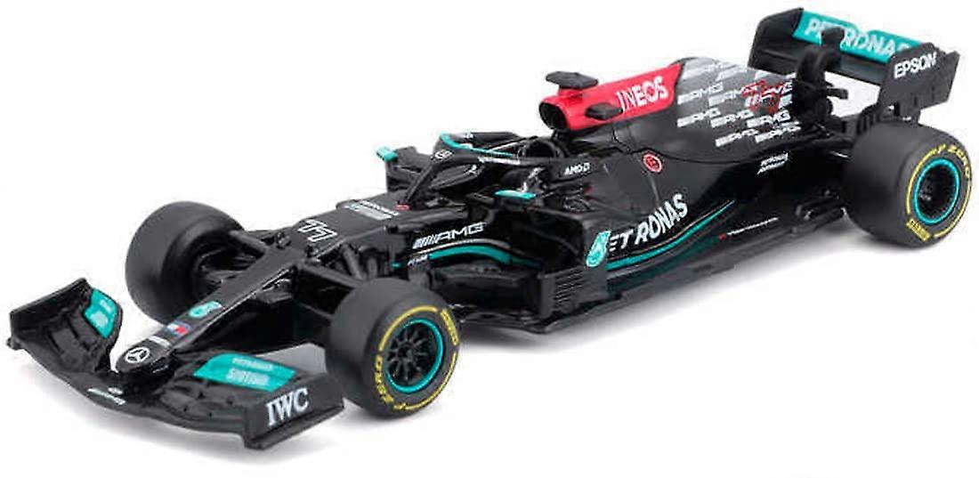 B1838058B 1:43 F1 Mercedes AMG W12 EPerformance with Helmet Bottles, Various Designs and Colours