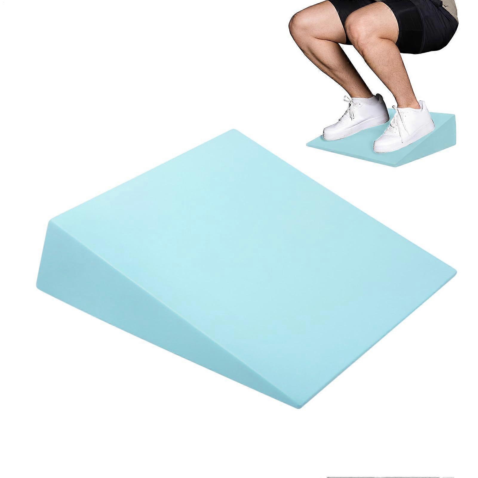 Squats Slant Board – Stability Stretching Multifunctional Training Accessory, Lightweight Foam with Grip Teeth, Blue