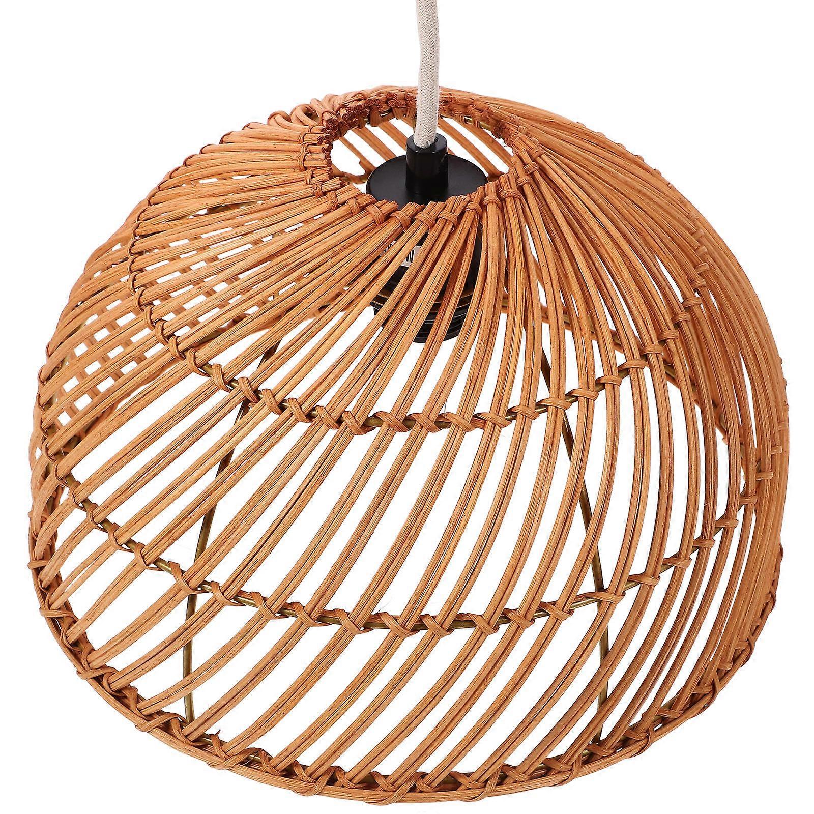 Mutfak için Tavan Işıkları E26 Tabanı Sarkıt Işık Dokuma Avize Aile Dostları 30X30X18CM Rustik Stil 1 Adet