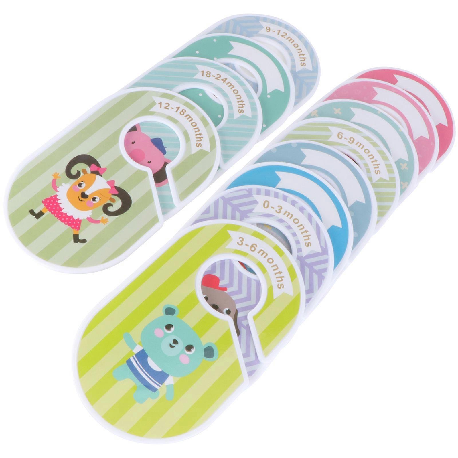 Plastic Clothes Size Divider Labeling Retail Display Rectangle Shape 17x10cm 12Pcs