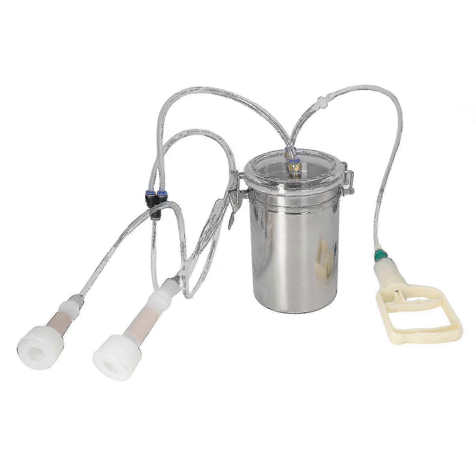 Effort saving manual milking machine for milk plant 2000ml portable