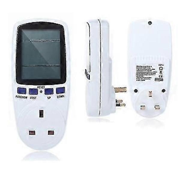 Electricity Consumption Meter, Power Consumption Meter, Energy Meter with Timer, Watt Kwh Analyzer, Plug-in with LCD Display