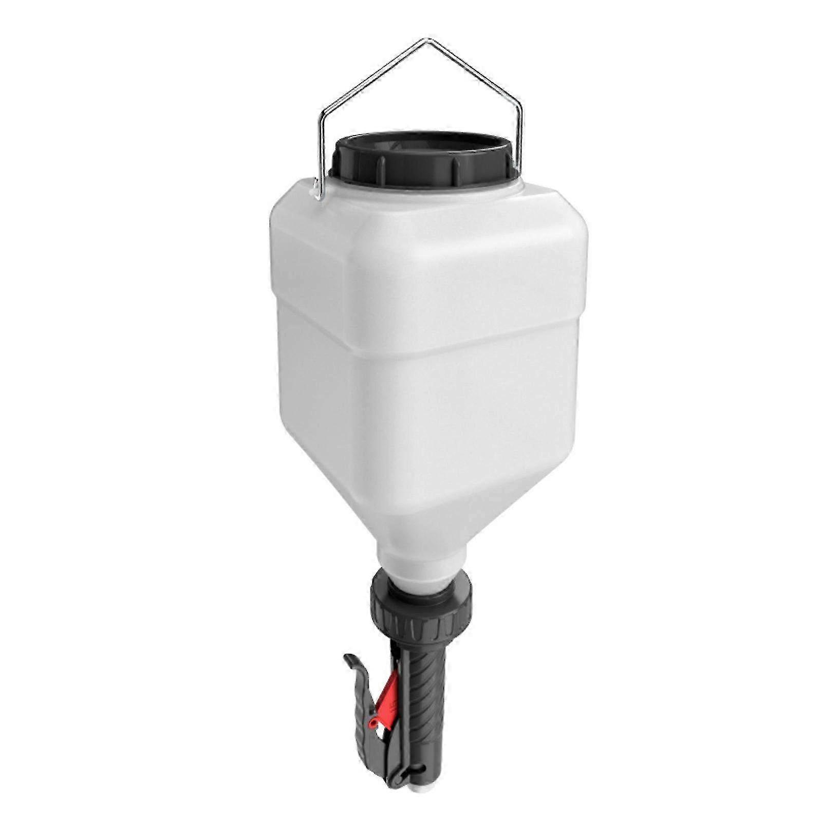 Portable 5.5L Hanging Squeeze Bottle for Sauces, Condiments, Tomato Paste - Empty Plastic Dispenser Bottle in Black