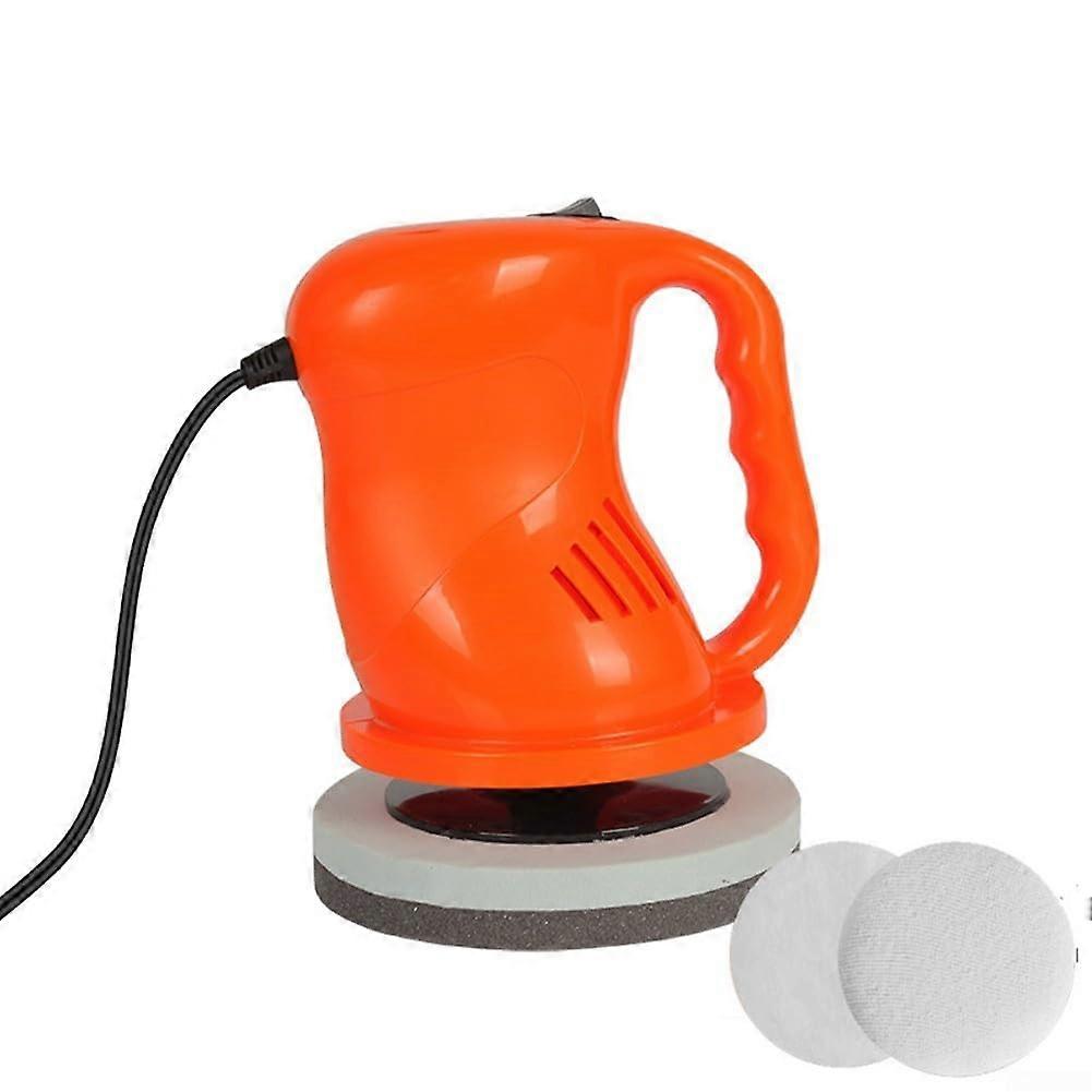 Vehicle Polishing and Waxing Tool 12V Power for Efficient Car and SUV Cleaning - Orange Color, Compact Design