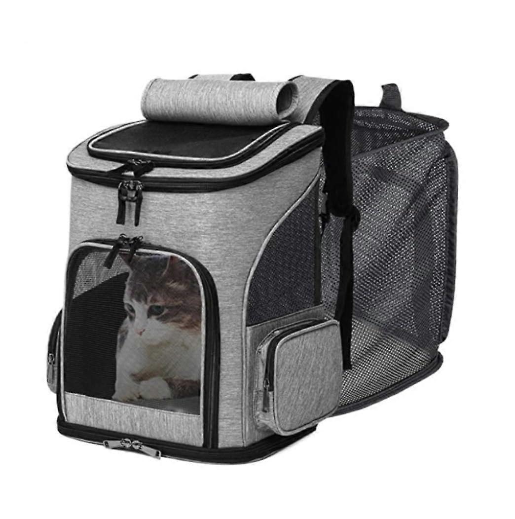 Cat carrier backpack, breathable and scratchresistant mesh (Color: A) 42*27*33cm