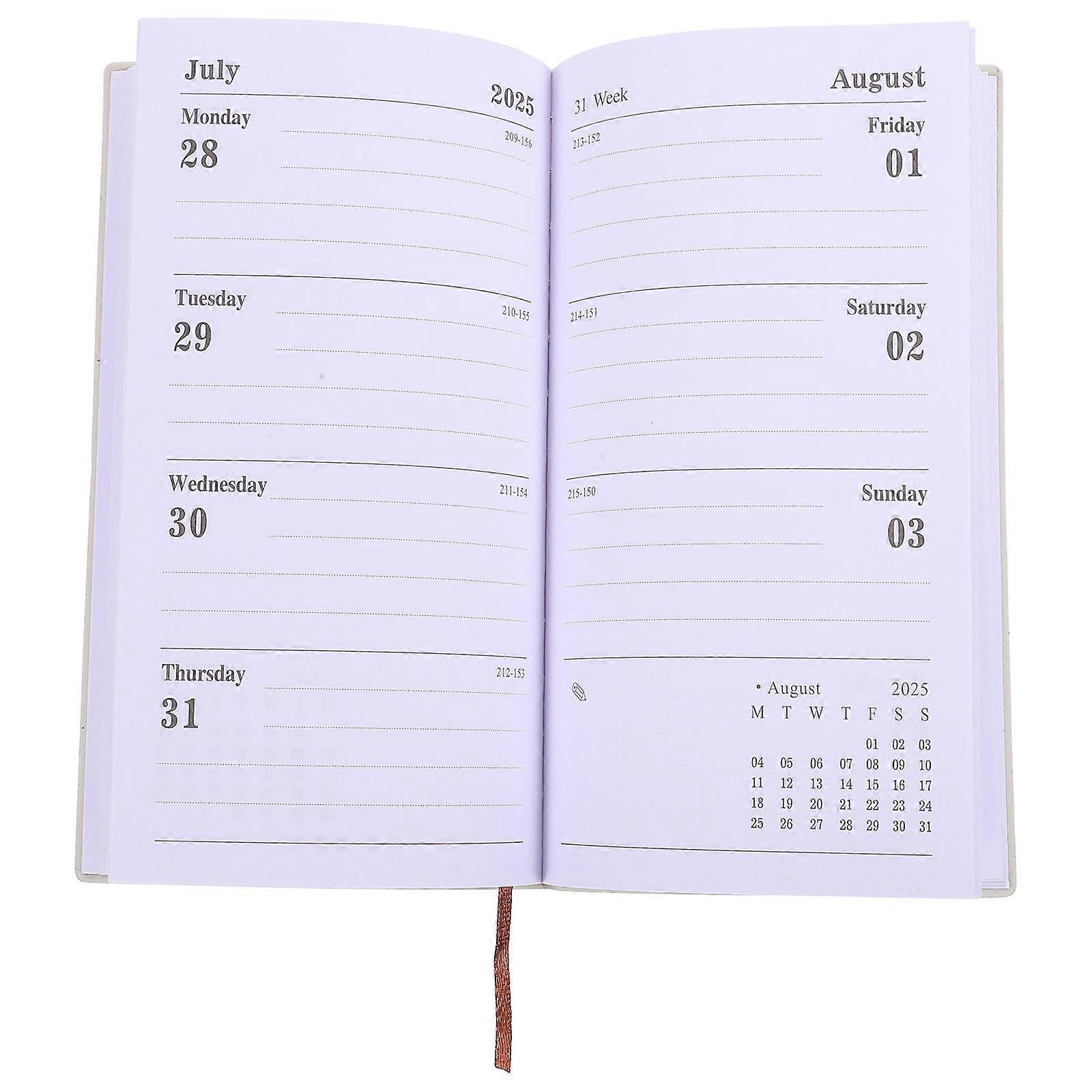 Skyblue Portable planner Notepad with Paper and Imitation for Office Use A6 Size