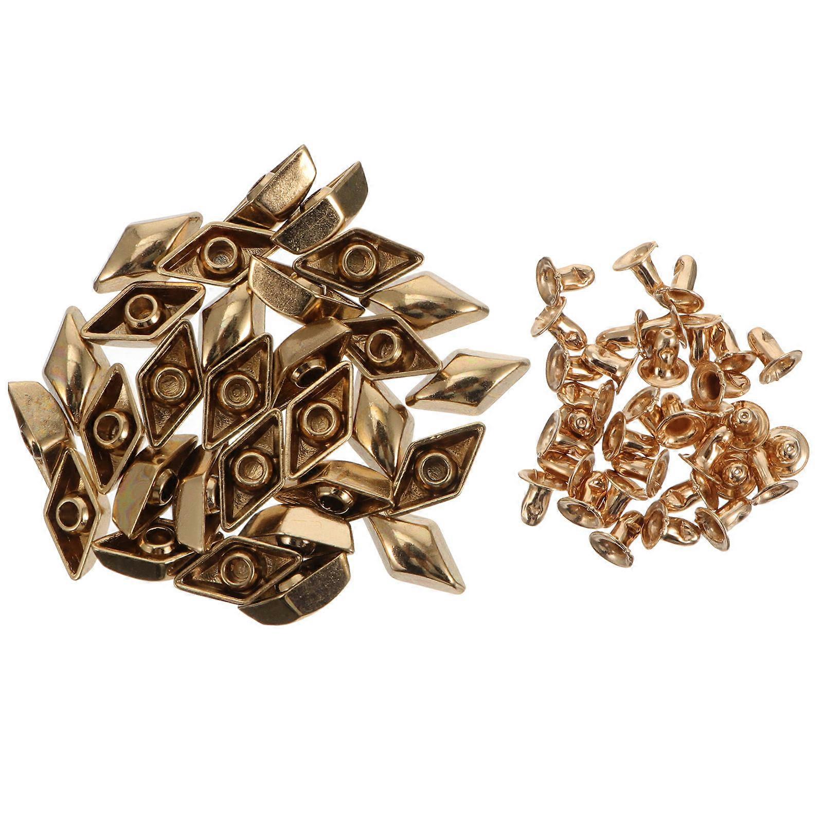 30pcs DIY Bag Buttons Accessories Supplies Clothes Alloy Rivets