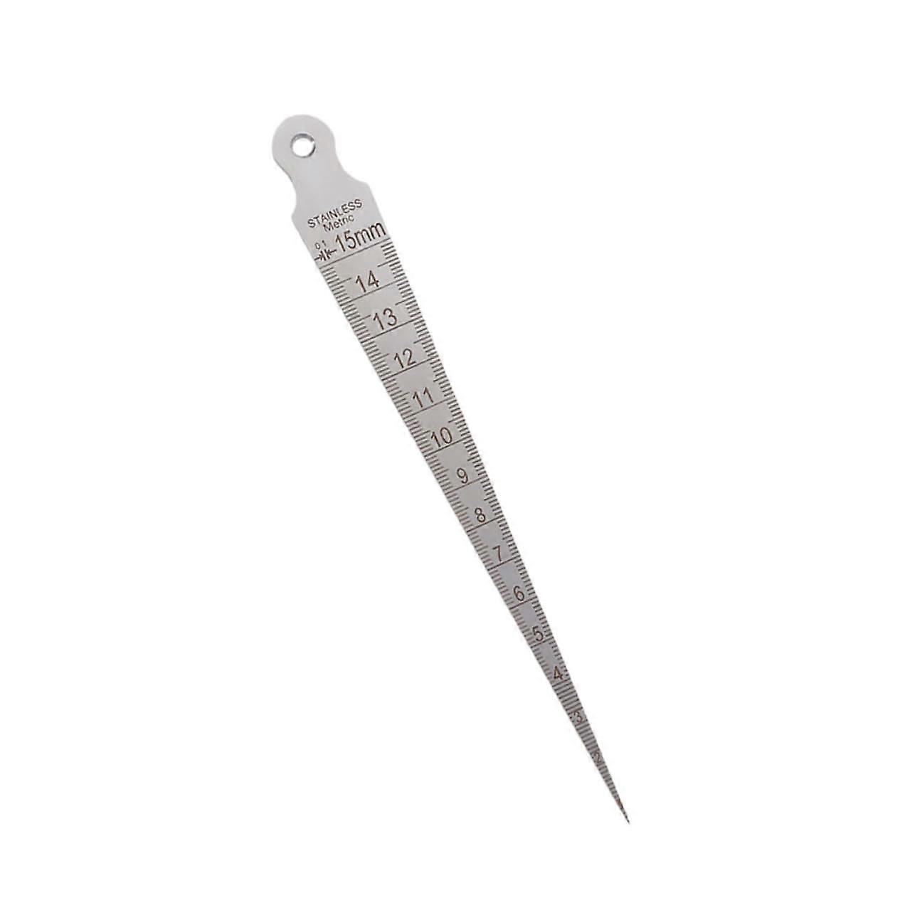 Welding Inspection Gauge Metric Cone Weld Gauge Double-Sided 1-Piece Precise Weld Depth For Mechanical Inspection
