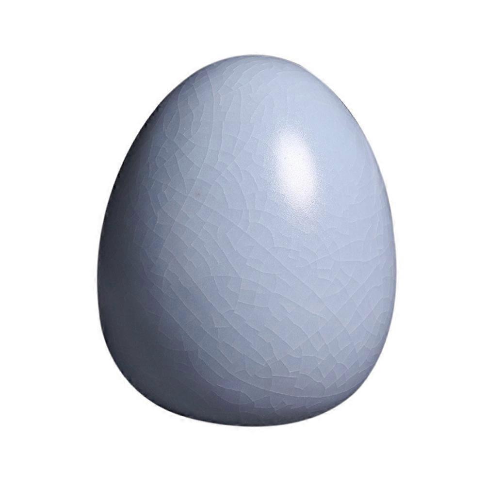 Ceramic Egg Shaped Adornment for Decor White Creative 1pc