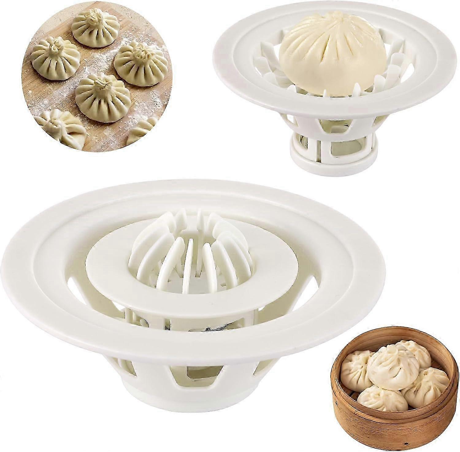 יצרנית Baozi, 7.09 "כופתאות מומו רביולי יצרנית מכונת מזון חומר בטוח למזון תבנית לחמניית Baozi, עובש לחמניית אידוי פאי מאפה מיידי למטבח ביתי Beginne