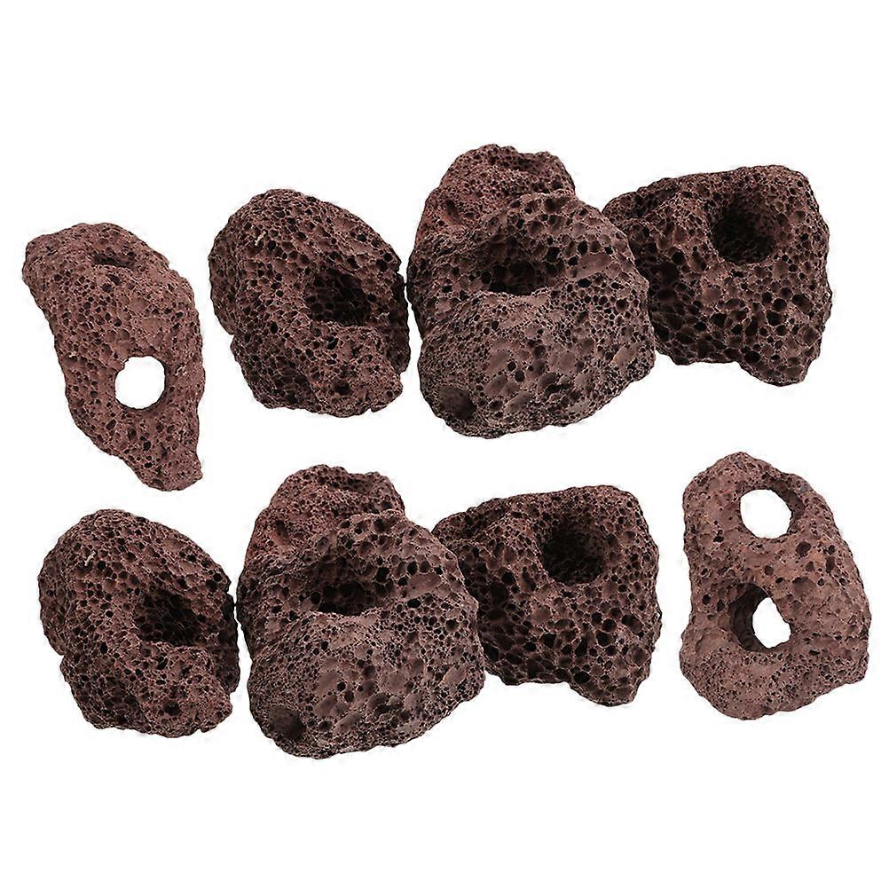 Fish Tank Supplies 8Pcs Weak Acid Base Unique Shape Aquatic Aquarium Decor 16mm