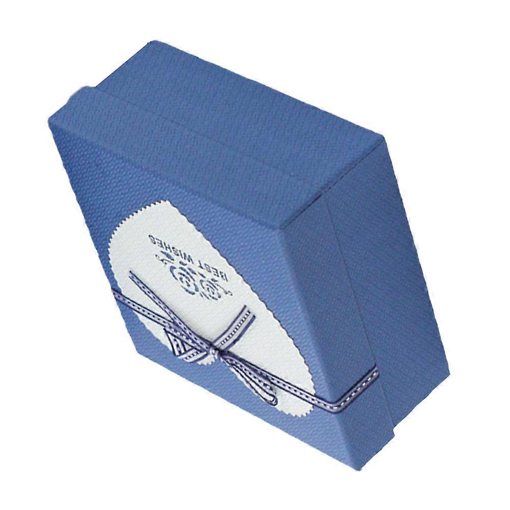Blue Paper Bowknot Box for Gift Storage and Packing
