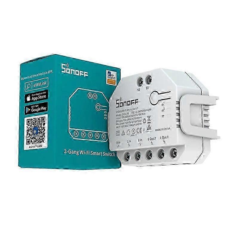 SONOFF DUAL R3 WiFi Bluetooth Smart Switch 16A S-MATE Switch Remote Control