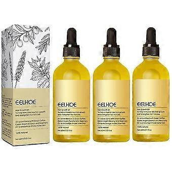 Naturlig hårväxtolja, vegansk organisk naturlig hårväxtolja 60ml