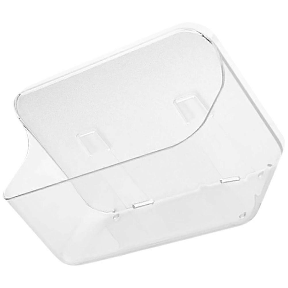 Transparent Acrylic Wall Mounted Storage Rack for Pet Use with Flat Surfaces and to Prevent Slipping 12.5 Inches Wide