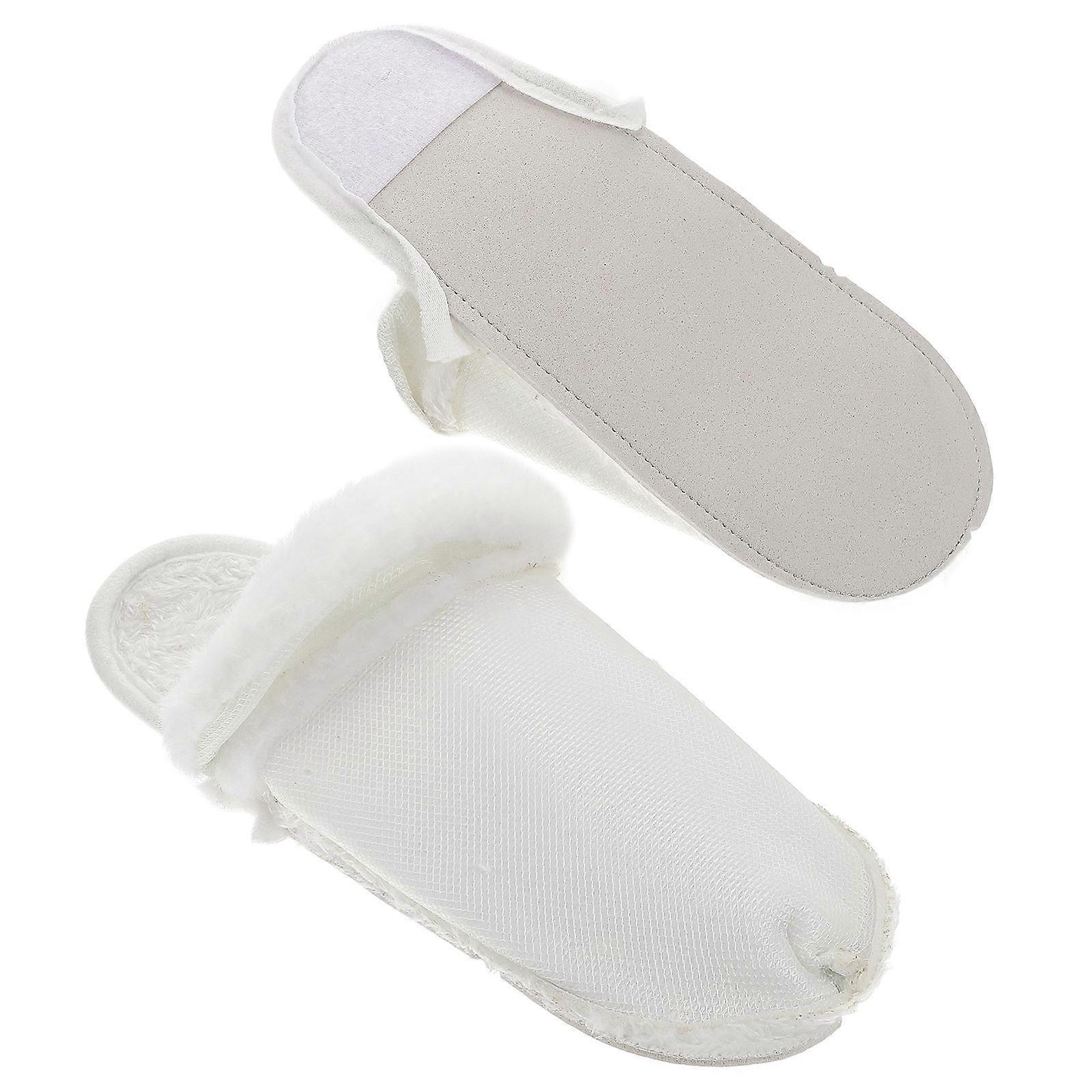 FRCOLOR 1 Pair Warm Plush Hole Shoe Inserts for Adult Men Size 36 37 with Slippers Lining