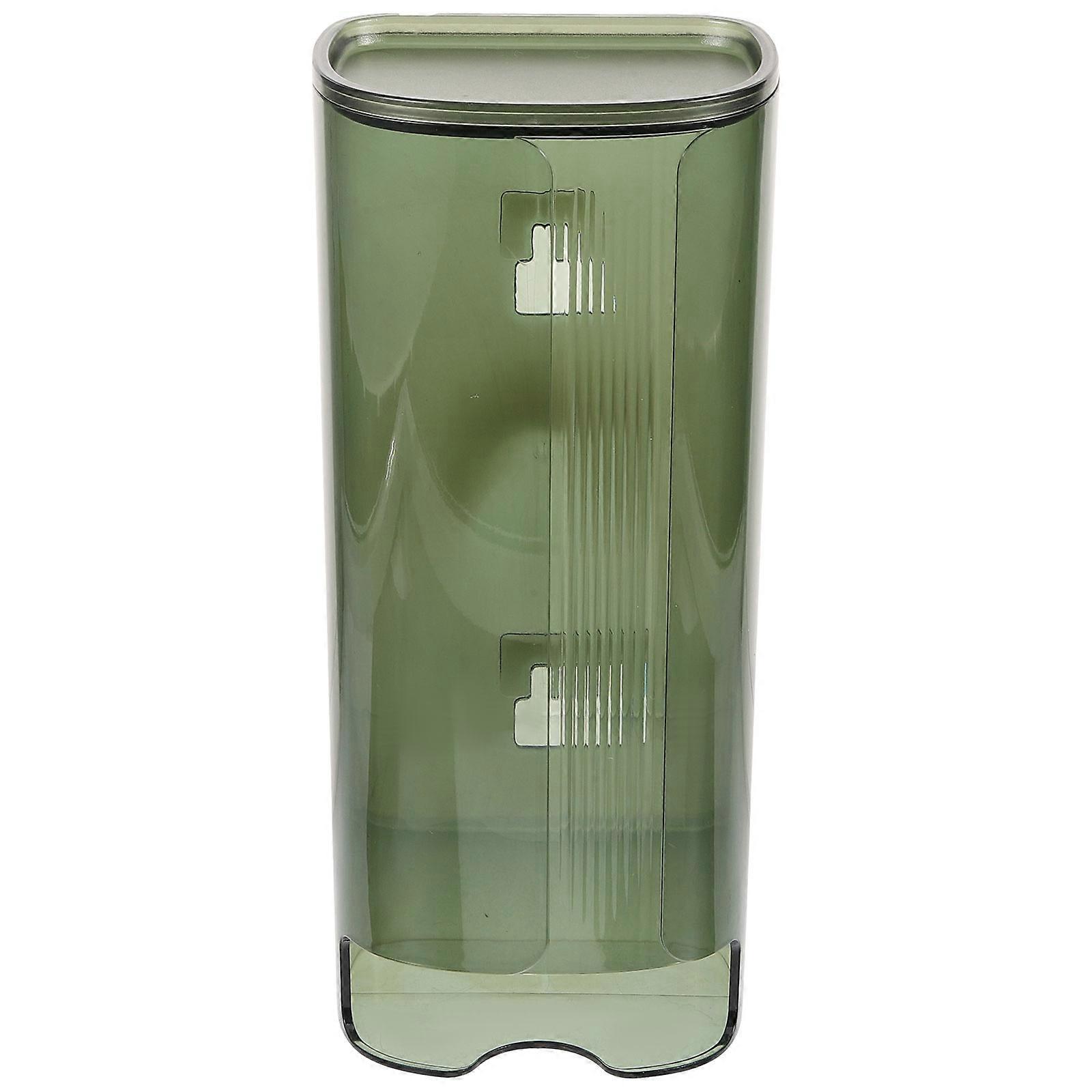 Trash Bag Holder Dispenser Wall Mount For Household Users In Light Green Color Storage Solution 1Set