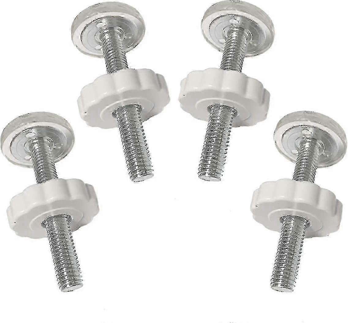 4-Pack Threaded Spindle Rods for Baby Gates Walk-Through Gate Hardware Kit