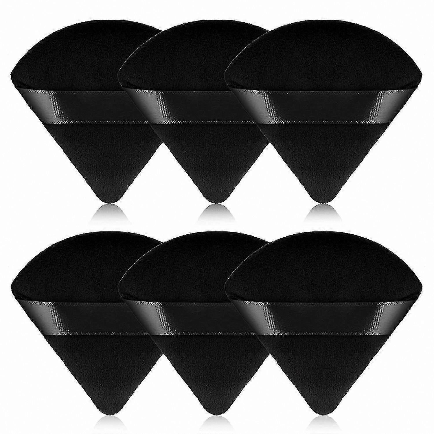 Triangle Makeup Sponge - 6-Pack for Powder/Foundation Application