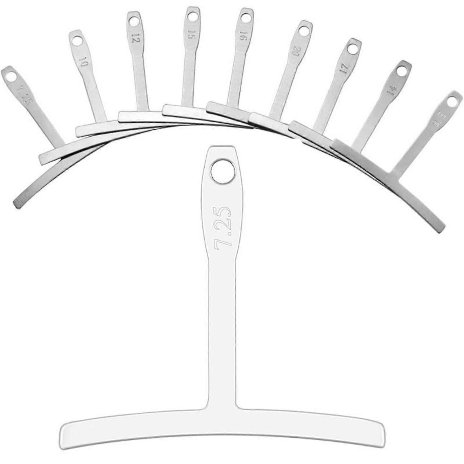 9 Piece Guitar Bass Radius Gauge Set, Guitar Radius Gauge, Understring Radius Gauge