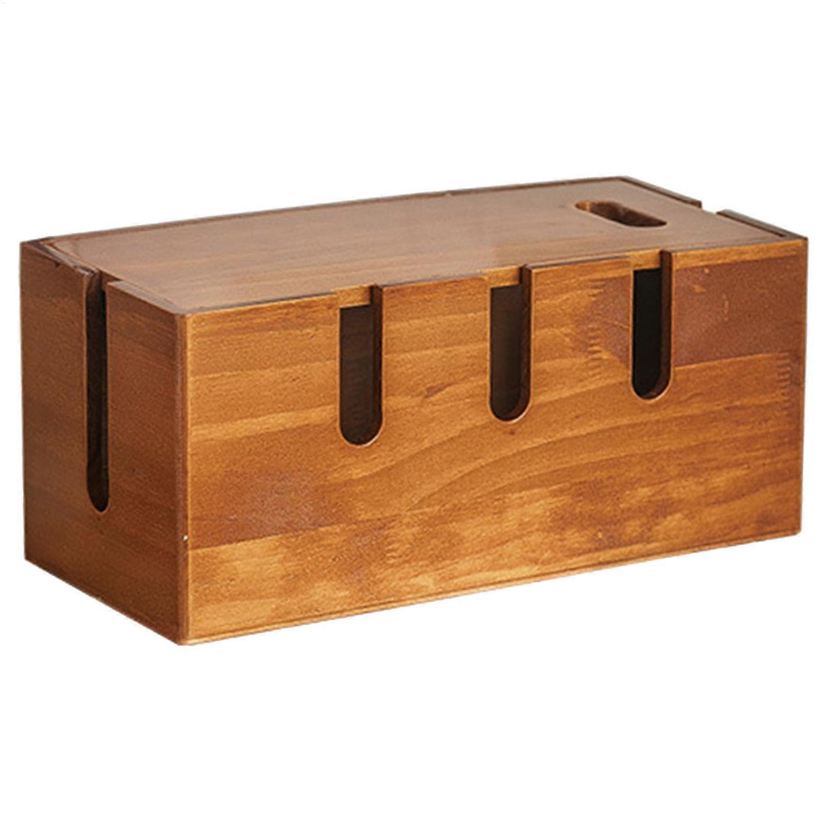 Cable Management Box - Sturdy Cable Holder, Extension Cable Storage, Cable Organizer, Socket Hideout