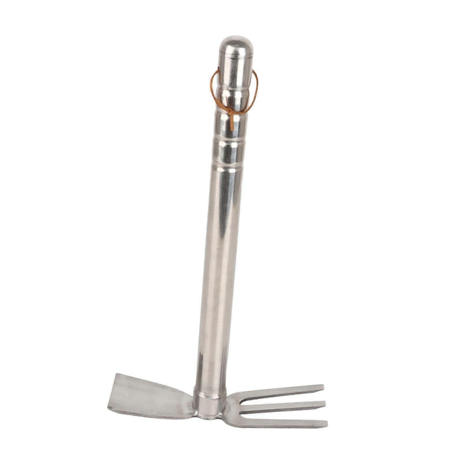 Multifunctional Stainless Steel Tool 15.1-Inch For Sowing, Hoeing, And Raking All-In-One Garden Tool