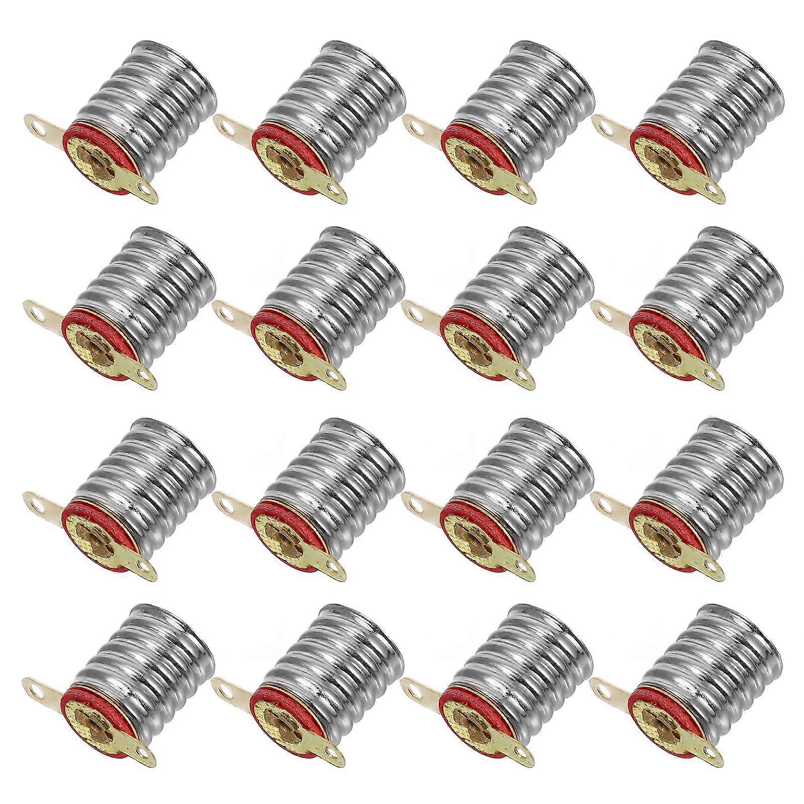 20pcs Mini LED Bulb Socket Screw Base Bulb Holder Small Light Bulb Socket DIY Lighting Accessories for Student Physics Circuit Experiment