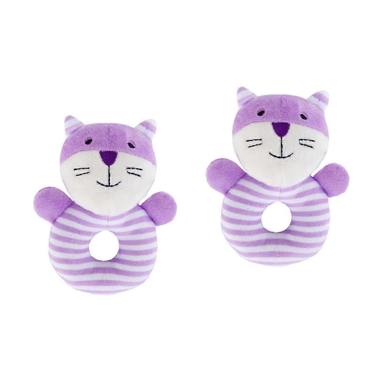 Hand Rattle 2-Pack For Newborns Violet Color Baby Toy