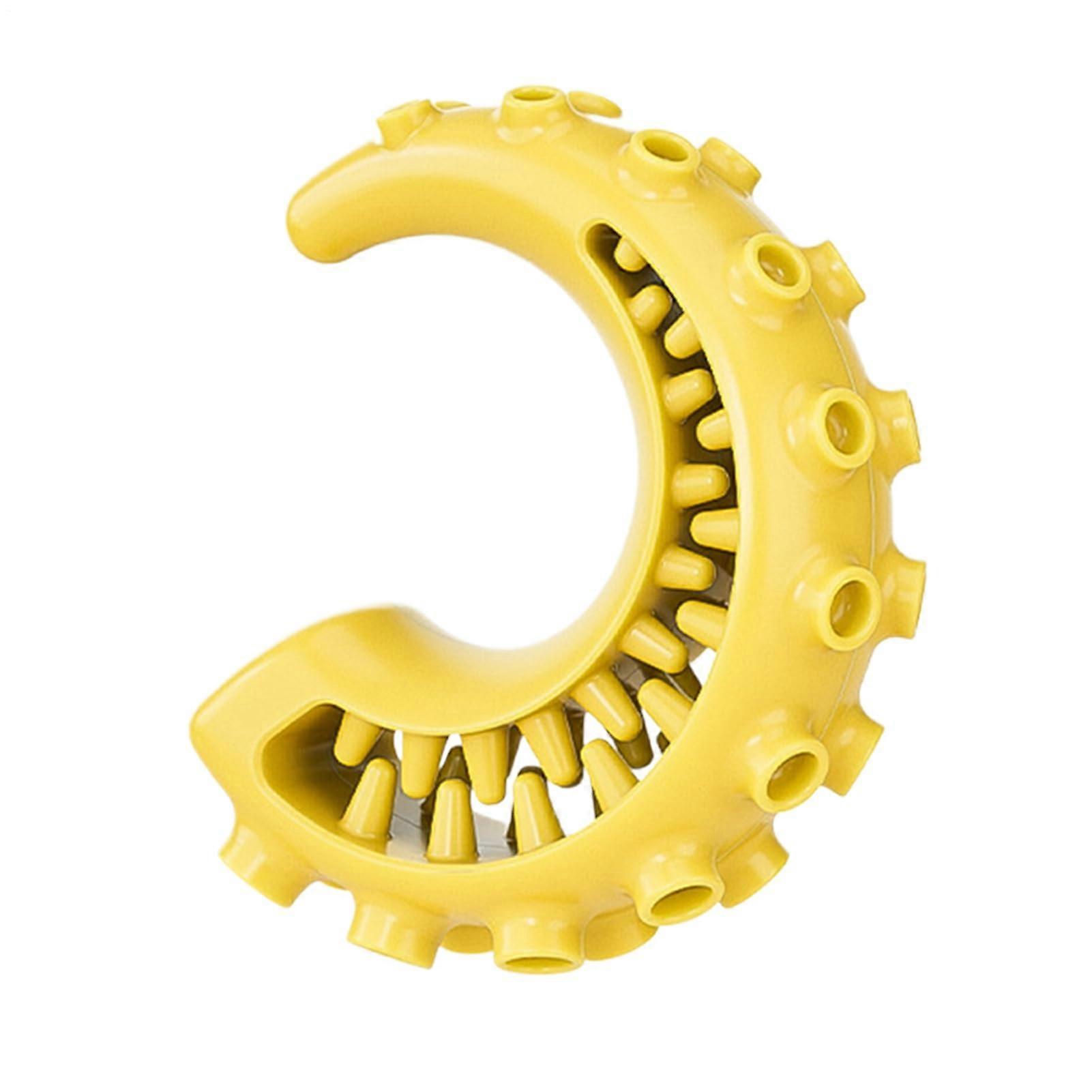 Dog Chew Toys for Aggressive Chewers | Yellow Squid Tentacle Dog Toy | Hollow Structure for Indoor Play and Teeth Care
