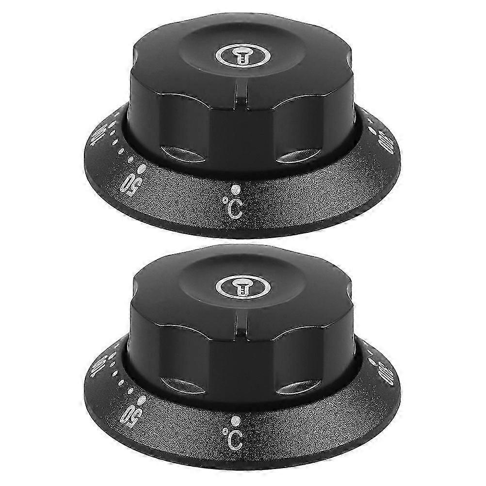 2pcs Universal Temperature Control Knob for Ovens Fryers and Water Heaters Range Control Knob Replacement Thermostat Oven Knob