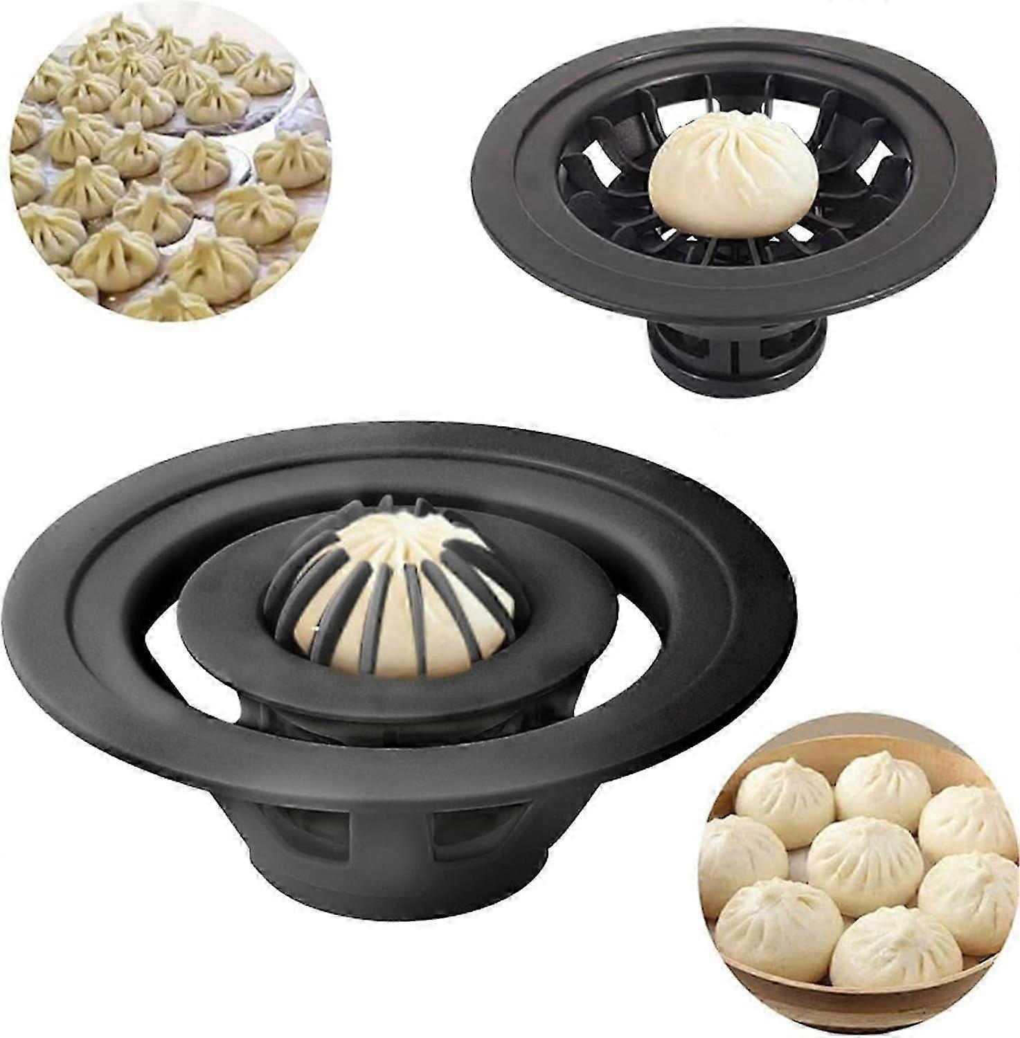 Flower Shaped Bun and Dumpling Machine, Instant Pastry Cake Steamed Bun Molds, Manual Baozi Mold, Steamed Stuffed Bun Maker and Dumpling Maker SZRH A-