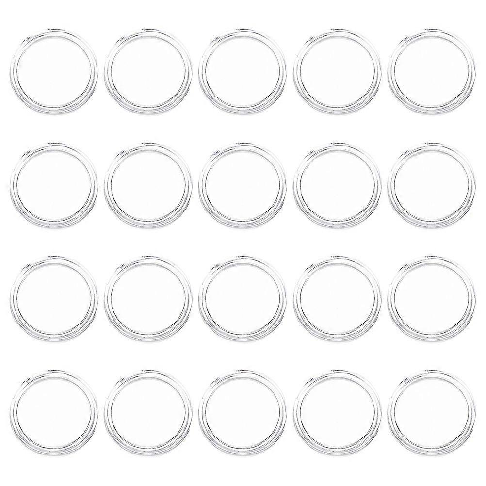 100pcs Transparent Coin Capsules Diameter Protectors for Coin Collection Storage Holders for Collectors Enthusiasts