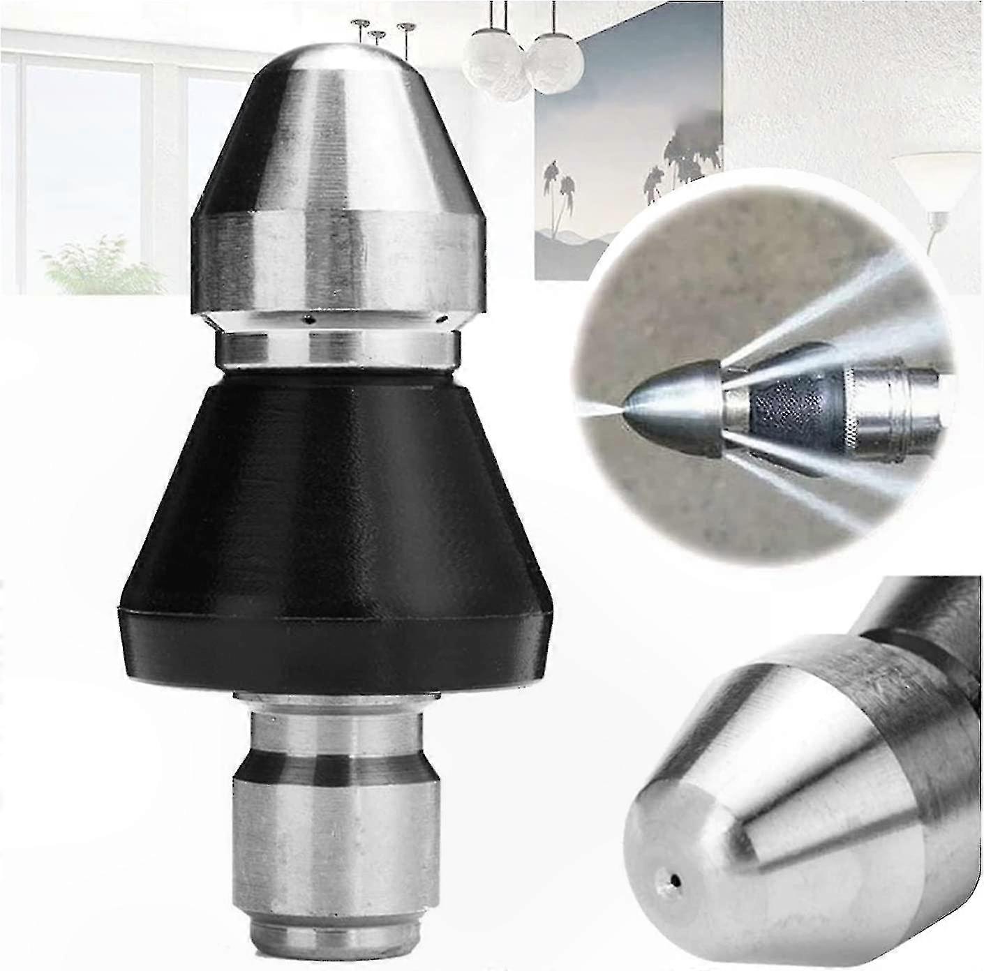 High-Pressure Nozzle for Cleaning, Drain Auger Tool, Sewer Pipe Dredging Equipment for Clog Removal and Unclogging Solutions