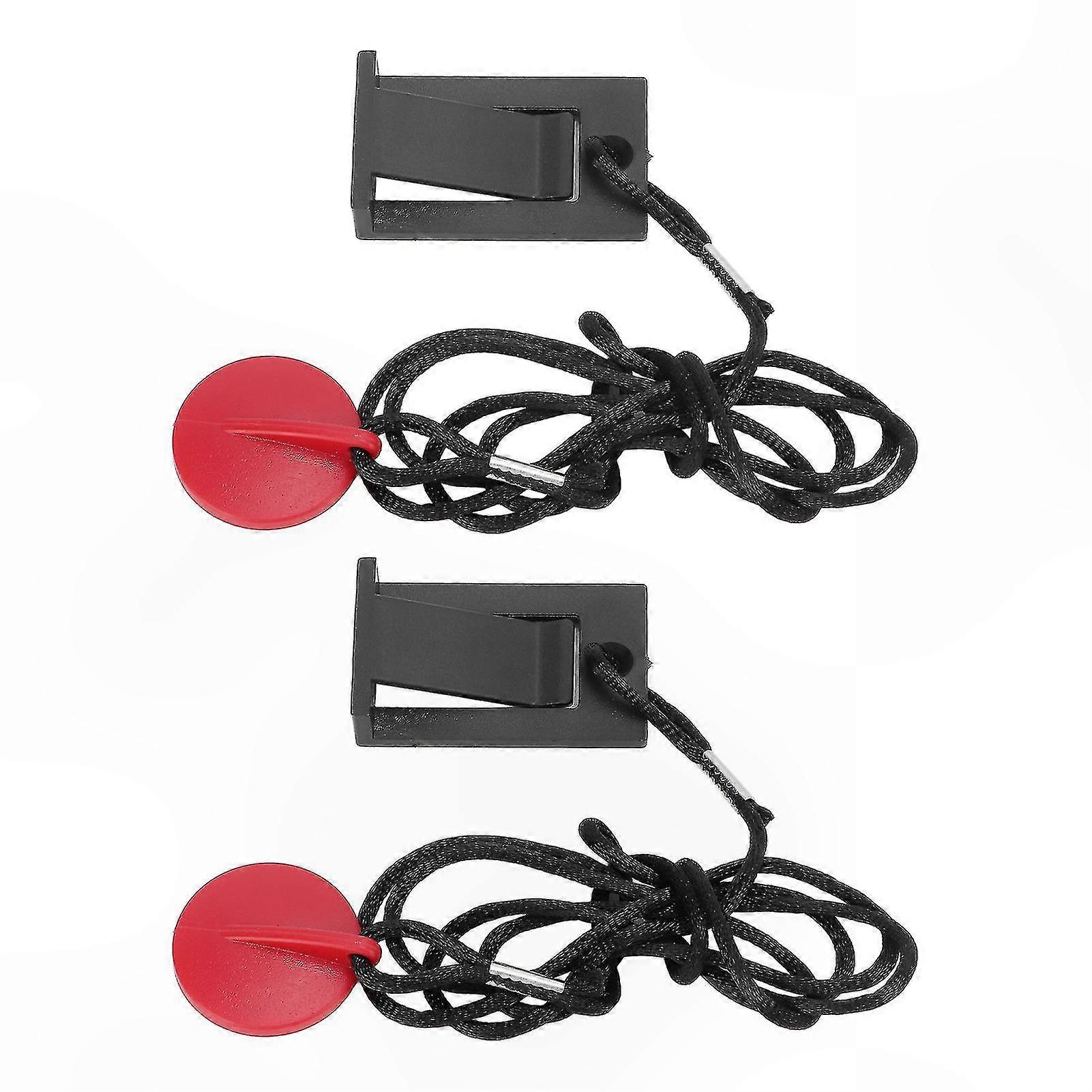Universal Treadmill Safety Keys with Magnet, 2 Pack - Compact Design for Easy Operation on Running Machines