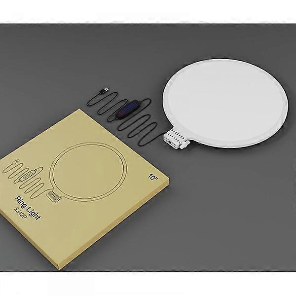 White 10 inch Desktop Full Screen Live Fill Light LED Ring, LED Ring Light