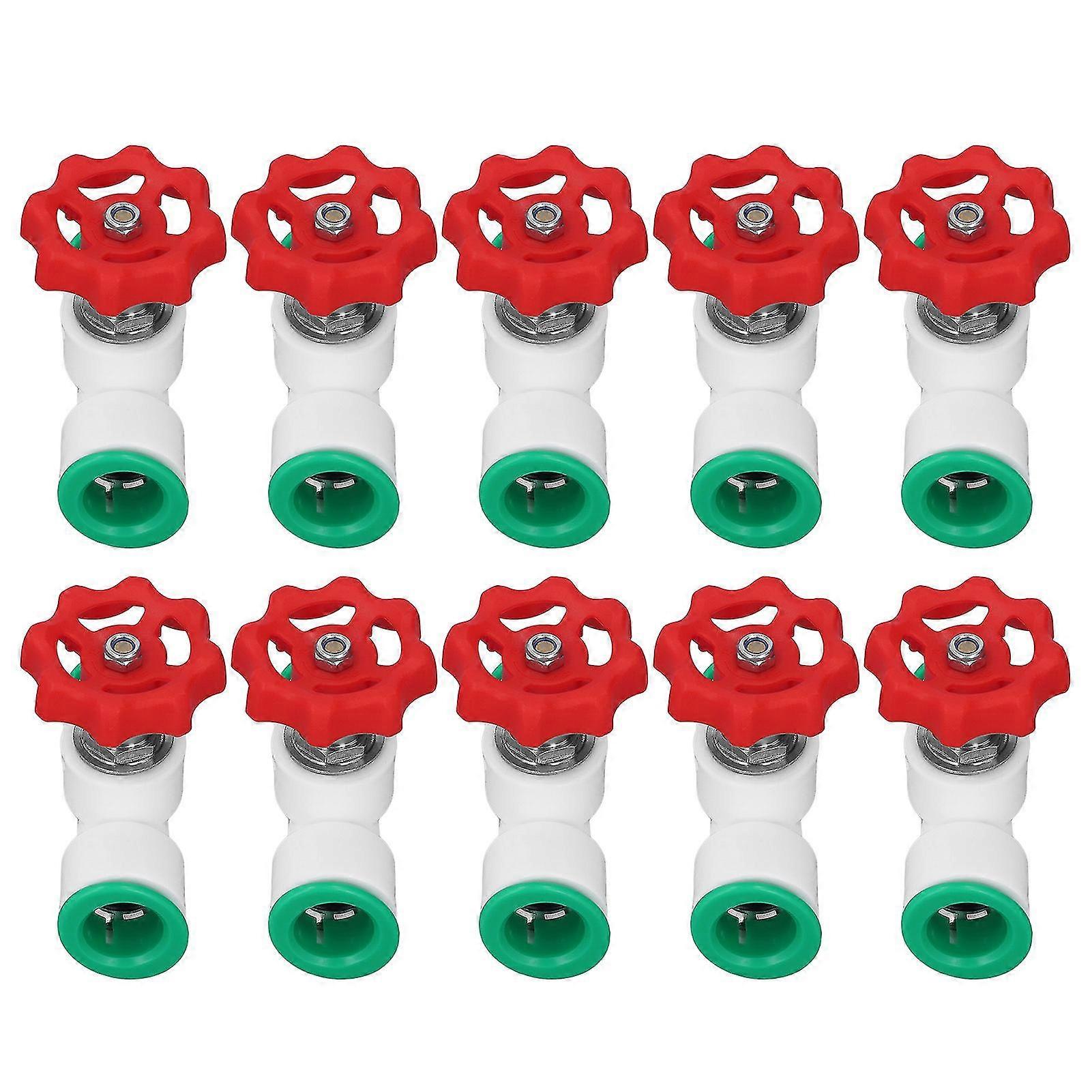 10Pcs Push-in Quick Connect PPR Fittings, Corrosion Resistant, High Pressure, Non-Toxic, Detachable Pipe Connectors