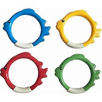 Jogos de mergulho Anéis Ponderados 15 * 15cm 4pcs