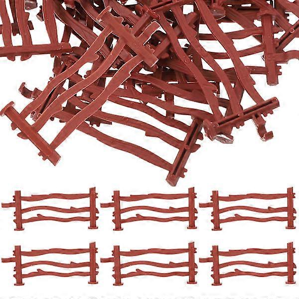 100 Fence Blocks Fence Accessories Simulation Fence Toy Role Play Railing Children Toy