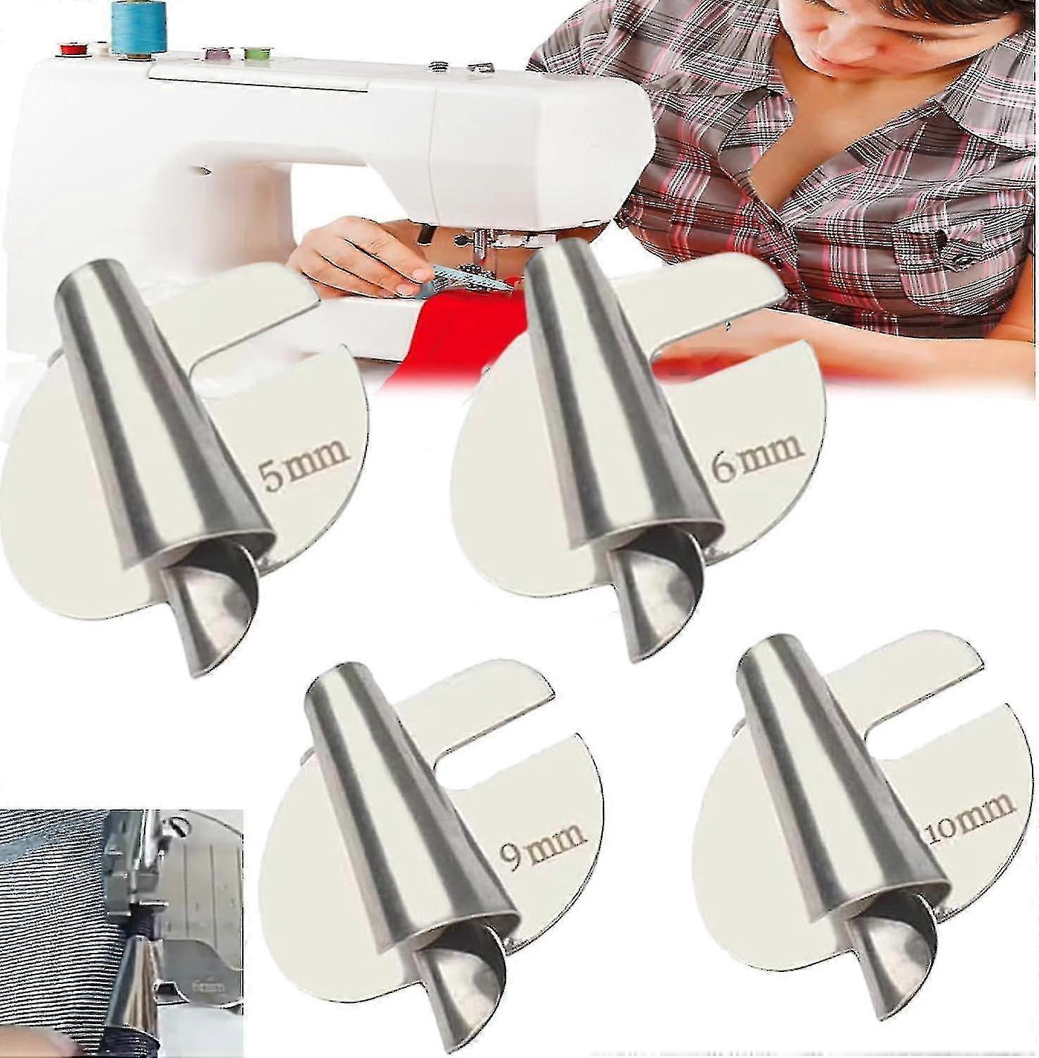 Sewing machine hemming presser foot, 3 - 10mm, suitable for thin fabrics and easy to use