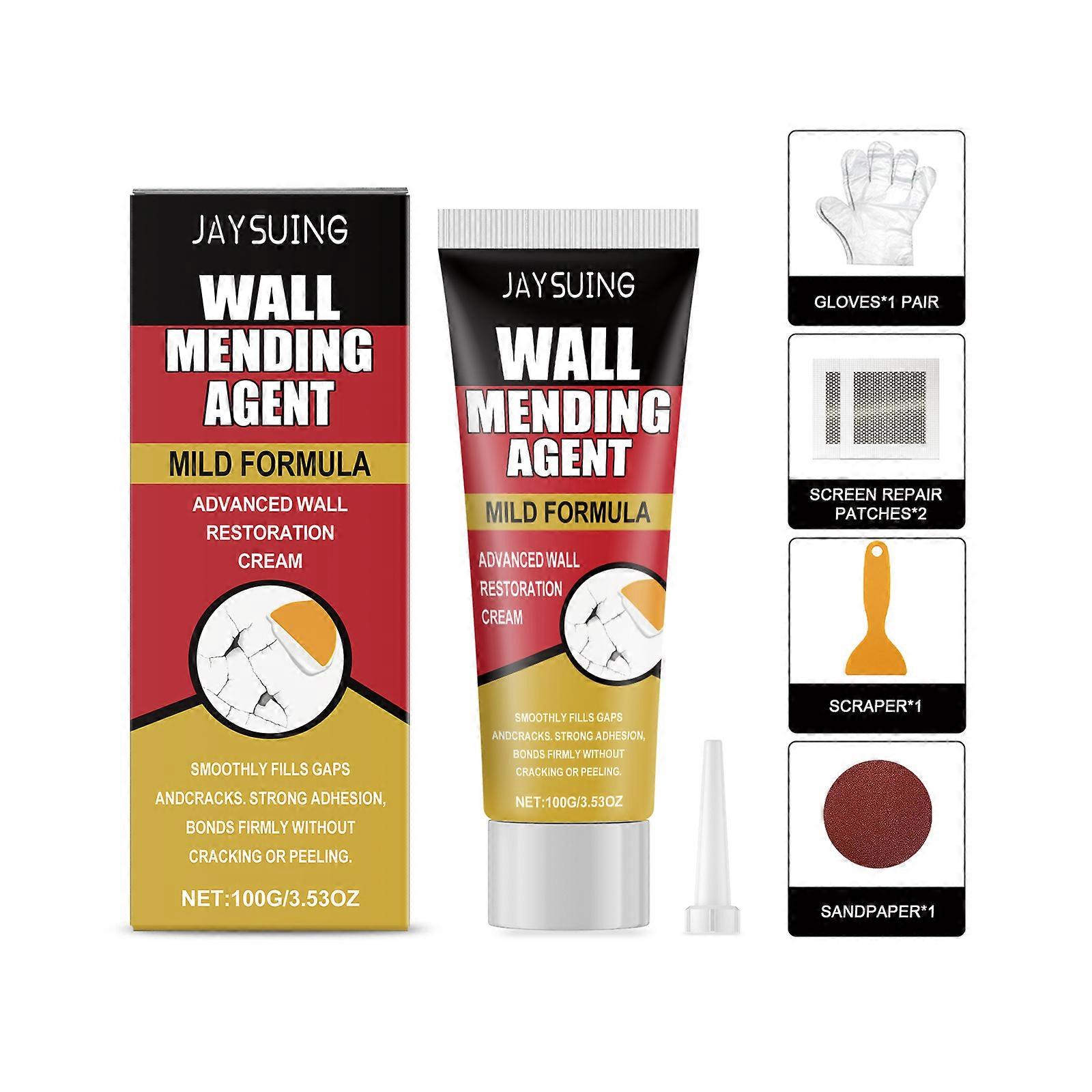 Wall Repair Kit for DIY Home Use - Fills Cracks & Holes, Durable & Easy to Apply