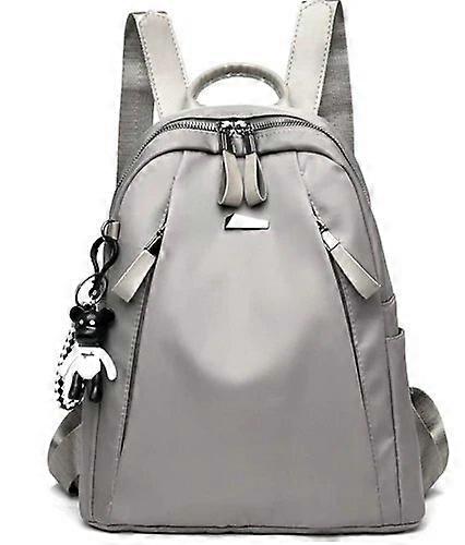 Ladies' backpack, U119, silver waterproof with small pockets