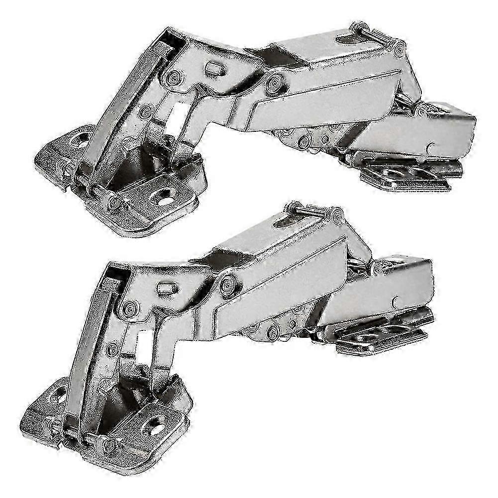 2pcs 175 Degree Hinges, Frameless Cabinet Hinges, Concealed Hydraulic Hinges, Adjustable Mounting Hinges