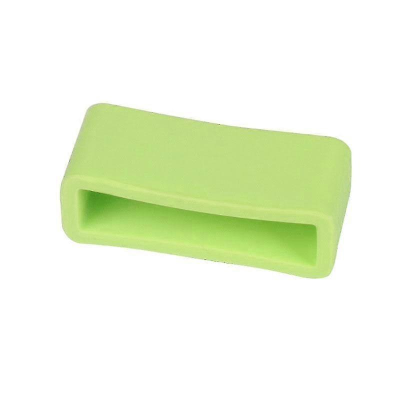 5-Pack Watch Accessory Ring Silicone Replacement Ring Strap Fixer 24mm, Grass Green